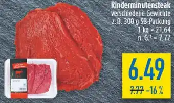 diska Rinderminutensteak Angebot