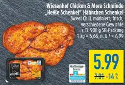 diska Wiesenhof Chicken & More Schmiede ,,Heiße Schenkel" Hähnchen Schenkel Angebot