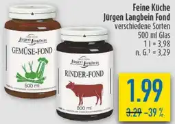 diska Feine Küche Jürgen Langbein Fond Angebot
