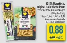 diska EDEKA Herzstücke original italienische Pasta Angebot
