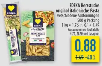 diska EDEKA Herzstücke original italienische Pasta Angebot