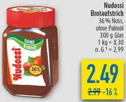 diska Nudossi Brotaufstrich Angebot