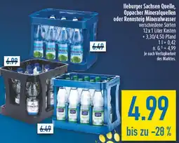 diska lleburger Sachsen Quelle, Oppacher Mineralquellen oder Rennsteig Mineralwasser Angebot