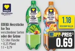 diska EDEKA Herzstücke Ice Tea oder der Grüne Angebot