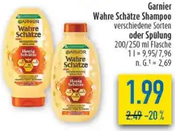 diska Garnier Wahre Schätze Shampoo oder Spülung Angebot
