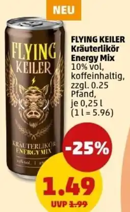 PENNY FLYING KEILER Kräuterlikör Energy Mix Angebot
