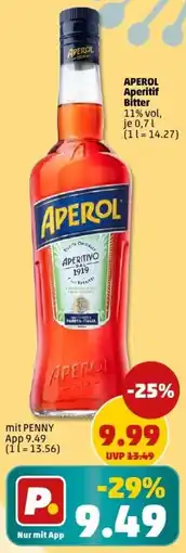 PENNY APEROL Aperitif Bitter Angebot