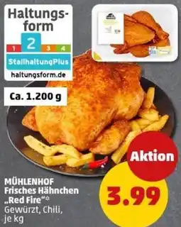 PENNY MÜHLENHOF Frisches Hähnchen „Red Fire" Angebot