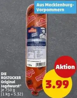 PENNY DIE ROSTOCKER Original Jagdwurst Angebot