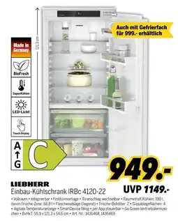 MEDIMAX Liebherr einbau-kühlschrank irbc 4120-22 Angebot