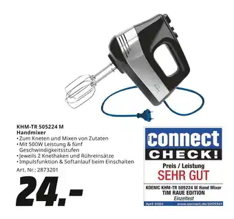 MediaMarkt Koenic khm-tr 505224 m handmixer Angebot