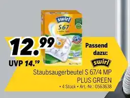 MEDIMAX Swirl staubsaugerbeutel s 67/4 mp plus green Angebot
