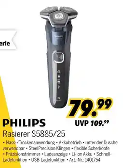 MEDIMAX Philips rasierer s5885/25 Angebot
