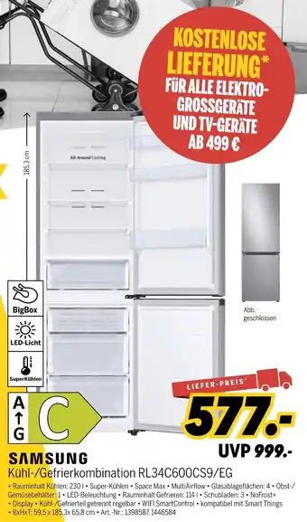 MEDIMAX Samsung kühl-/gefrierkombination rl34c600cs9/eg Angebot