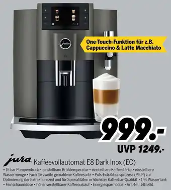 MEDIMAX Jura kaffeevollautomat e8 dark inox (ec) Angebot