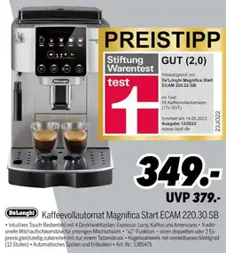 MEDIMAX Delonghi kaffeevollautomat magnifica start ecam 220.30.sb Angebot