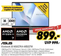 MEDIMAX Asus vivobook 16 m1607ka-mb107w Angebot