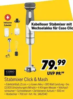 MEDIMAX Caso stabmixer click & mash Angebot