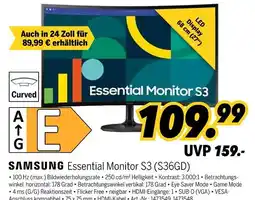 MEDIMAX Samsung essential monitor s3 (s36gd) Angebot