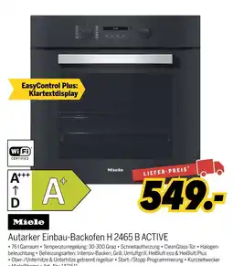 MEDIMAX Miele autarker einbau-backofen h 2465 b active Angebot