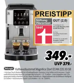 MEDIMAX Delonghi kaffeevollautomat magnifica start ecam 220.30.sb Angebot