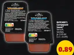 PENNY BUTCHER'S Currywurst Sauce Angebot