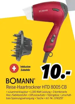 MEDIMAX Bomann reise-haartrockner htd 8005 cb Angebot