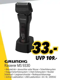 MEDIMAX Grundig rasierer ms 9330 Angebot