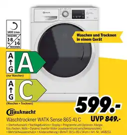 MEDIMAX Bauknecht waschtrockner watk sense 86s 41 c Angebot