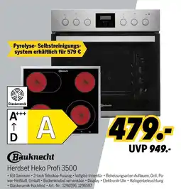 MEDIMAX Bauknecht herdset heko profi 3500 Angebot