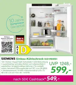 EP Siemens einbau-kühlschrank ki21redd1 Angebot