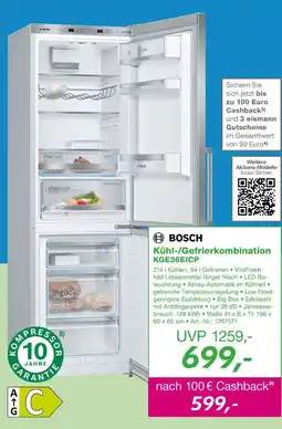 EP Bosch kühl-/gefrierkombination Angebot