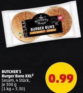 PENNY BUTCHER'S Burger Buns XXL Angebot