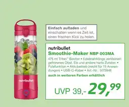 EP Nutribullet smoothie-maker nbp 003ma Angebot
