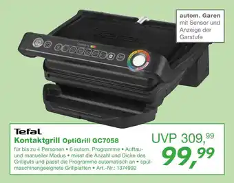 EP Kontaktgrill optigrill gc7058 Angebot