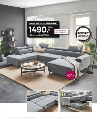 Kabs Polsterwelt Wohnlandschaften darby Angebot
