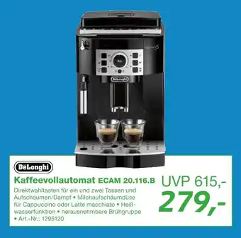 EP Delonghi kaffeevollautomat ecam 20.116.b Angebot