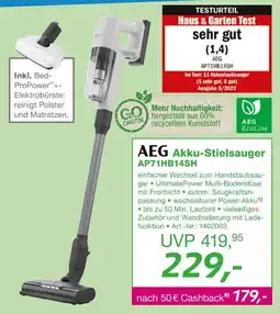 EP Aeg akku-stielsauger ap71hb14sh Angebot