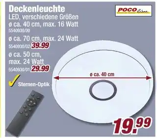 Poco Poco lineб дув deckenleuchte Angebot