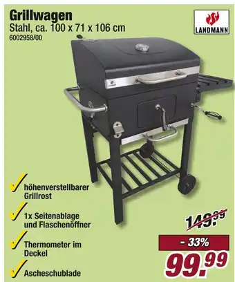 Poco Landmann grillwagen Angebot