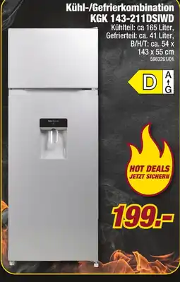 Poco Kühl-/gefrierkombination kgk 143-211dsiwd Angebot