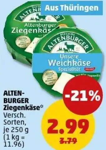 PENNY ALTENBURGER Ziegenkäse Angebot