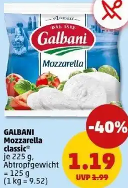 PENNY GALBANI Mozzarella classic Angebot