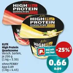 PENNY ELITE High Protein Quarkcreme Angebot