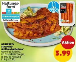 PENNY GRILLPARTY Schweine Grillbauchscheiben Angebot