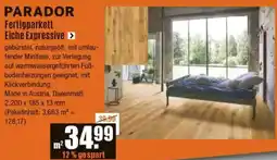 V Baumarkt PARADOR Fertigparkett Eiche Expressive Angebot