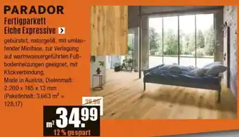 V Baumarkt PARADOR Fertigparkett Eiche Expressive Angebot