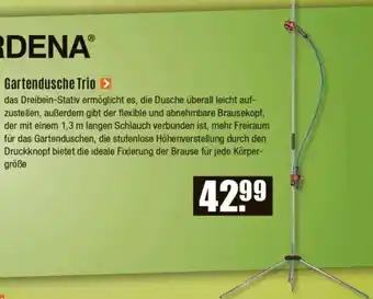 V Baumarkt GARDENA Gartendusche Trio Angebot