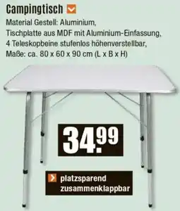 V Baumarkt Campingtisch Angebot