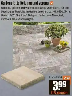 V Baumarkt Gartenplatte Bologna und Verona Angebot